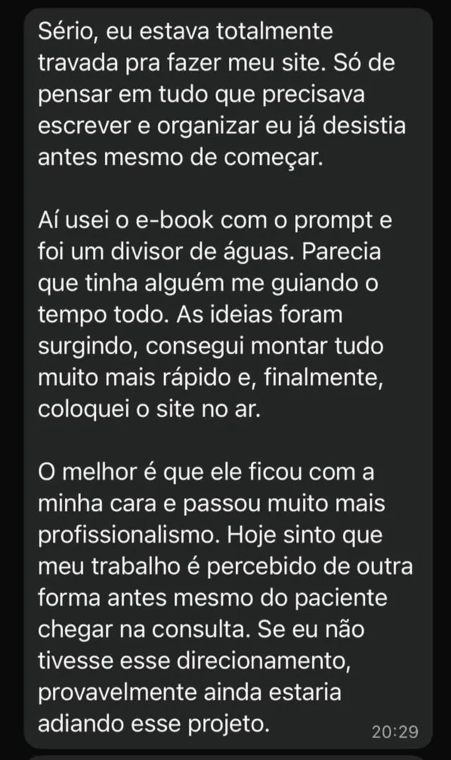 Depoimento Dra. Ana Clara Araújo